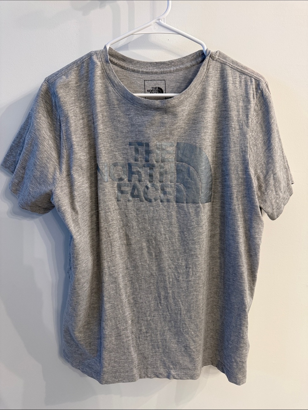 The North Face Light Heather Gray Logo T-Shirt
